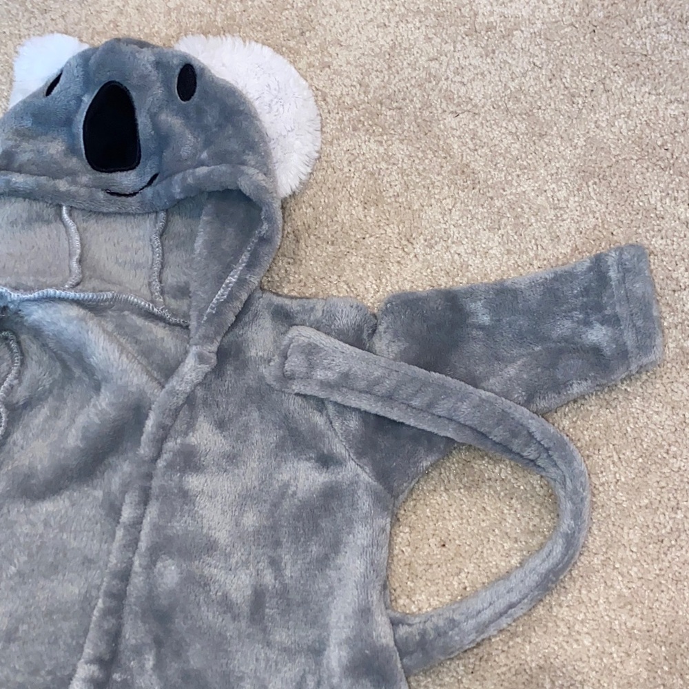 Cozy Gray Koala infant Robe - Picture 4 of 4